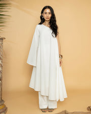 ONE SHOULDER TUNIC - WHITE